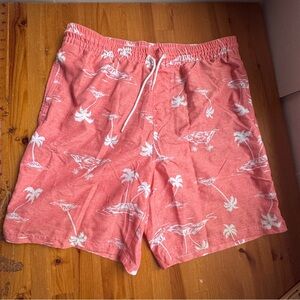 Old navy palm tree men’s swim trunks size L/XL
